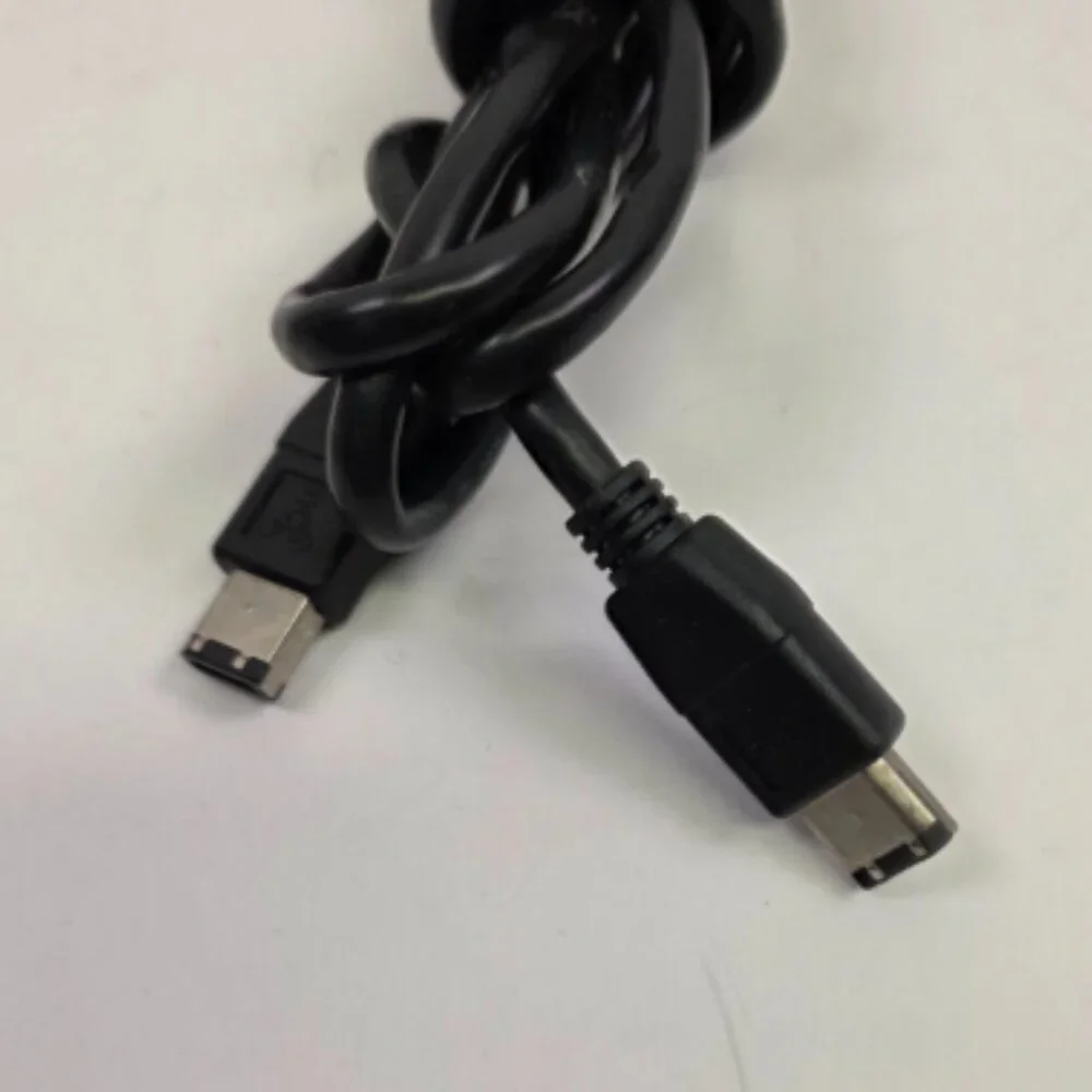 6-Pin Male to 6-Pin Male IEEE-1394a Firewire-400 Shielded Cable, Black 6 ft